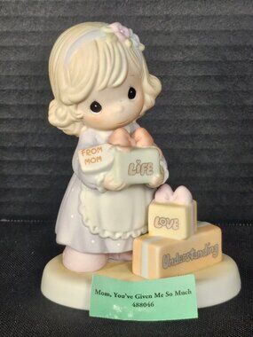 Precious Moments "Mom You've Given Me So Much" Porcelain Figurine #488046